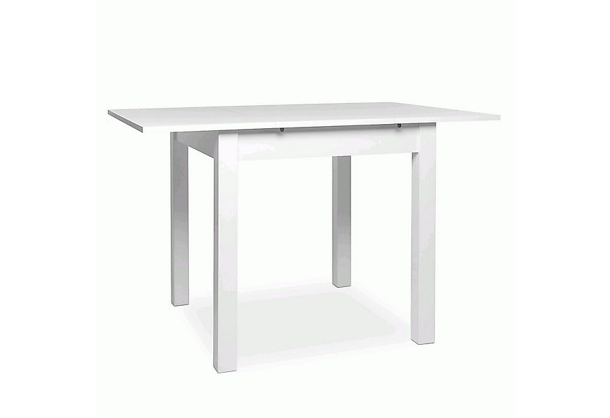 Newroom Esstisch Noa, ausziehbar inkl. 40cm Tischplatte Weiß Küchentisch Sp günstig online kaufen