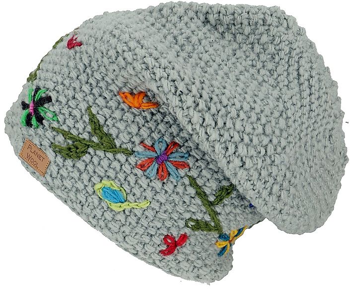 Guru-Shop Strickmütze Beanie Mütze, bestickte Strickmütze,.. günstig online kaufen
