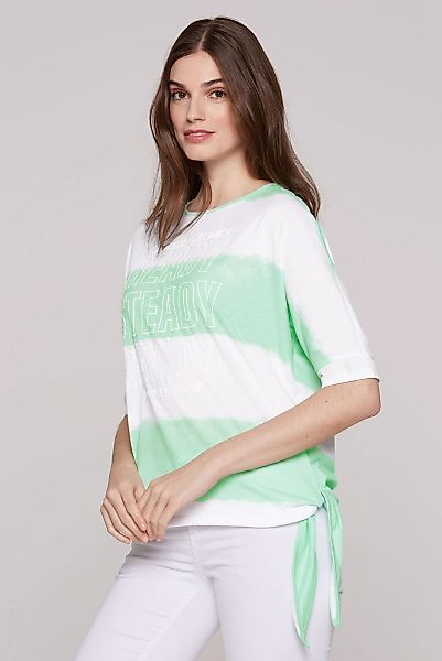 SOCCX Rundhalsshirt, mit Knoten-Saum günstig online kaufen