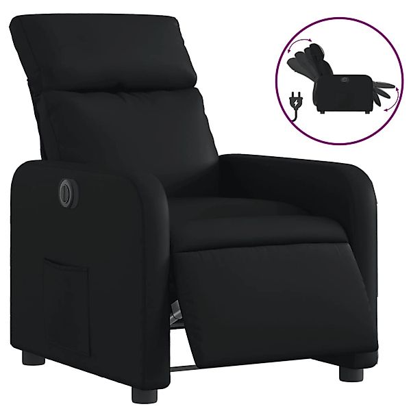 vidaXL Relaxsessel Elektrisch Schwarz Kunstleder 3206735 günstig online kaufen