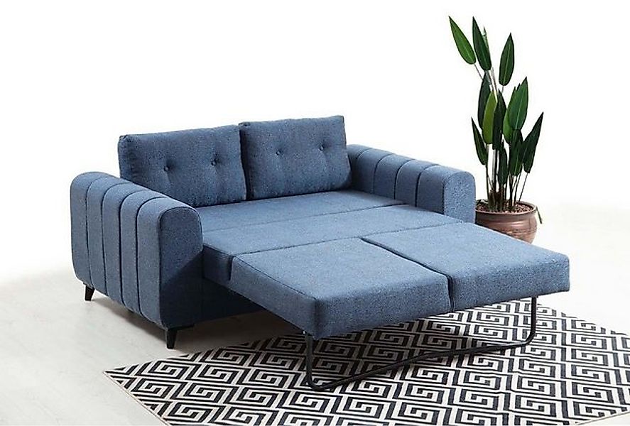 Xlmoebel 2-Sitzer Neues Luxus-Stoffsofa in Hellblau für das Wohnzimmer - De günstig online kaufen