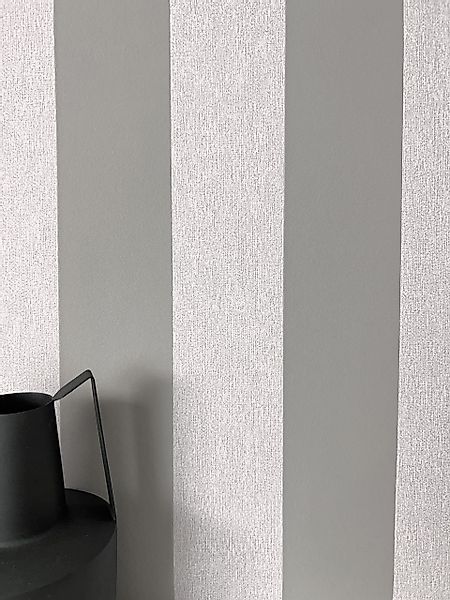 Newroom Vliestapete, Grau Tapete Modern Streifen günstig online kaufen