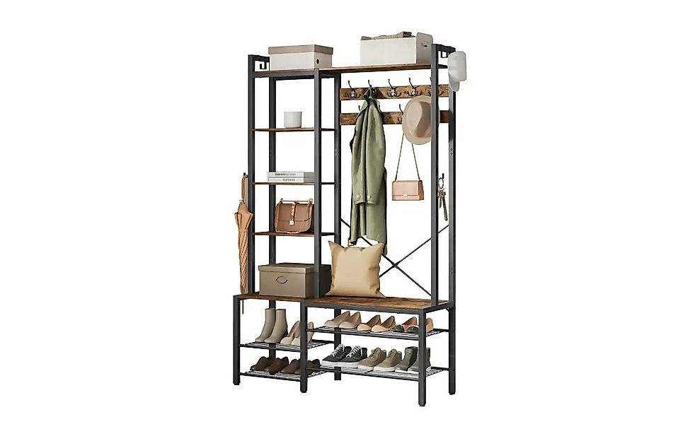 Kompaktgarderobe   ¦ braun ¦ Maße (cm): B: 120 H: 190 Garderoben & Kleiders günstig online kaufen