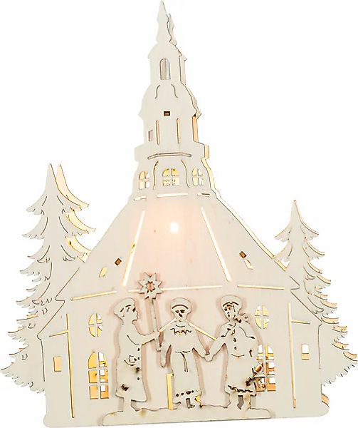 SAICO Original LED Fensterbild »Seiffener Kirche, inkl. LED-Leuchtmittel, w günstig online kaufen