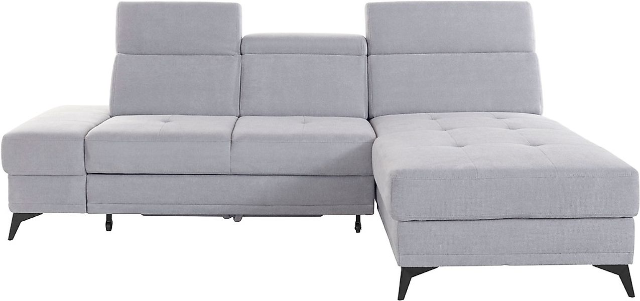 Home affaire Ecksofa "Cardiz L-Form" inkl.Kopfteilverstellung und Federkern günstig online kaufen