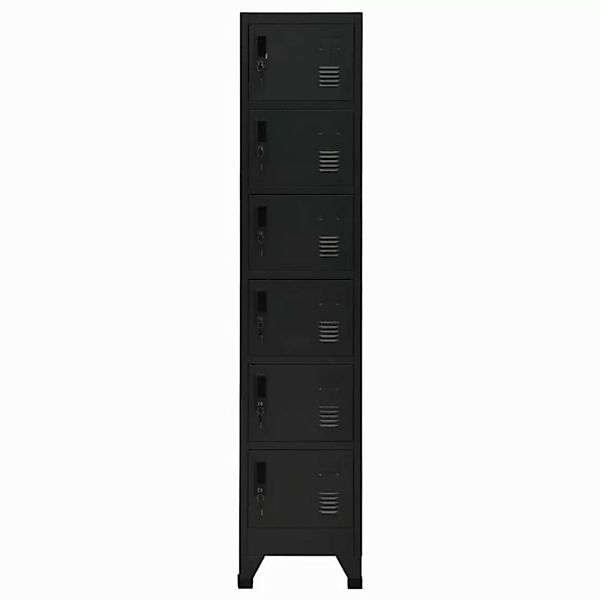 vidaXL Mehrzweckschrank Schließfachschrank Schwarz 38x40x180 cm Stahl günstig online kaufen