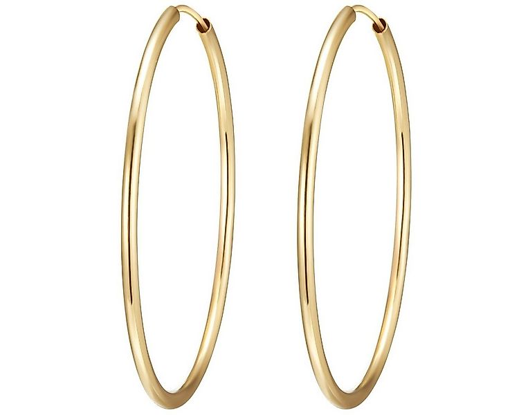 Rafaela Donata Paar Creolen gelbgold, aus Sterling Silber günstig online kaufen