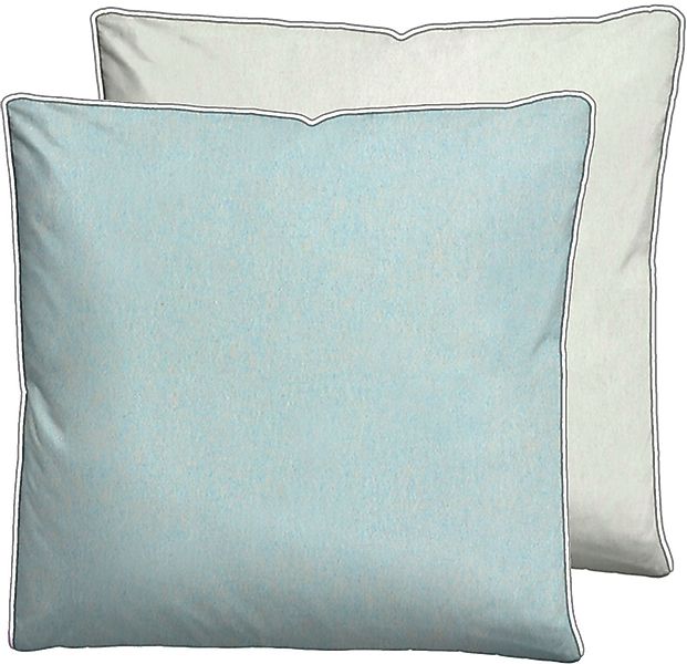 Biberna Kissenbezug "Hermal Flanell mit Reißverschluss, Melange-Optik, Wend günstig online kaufen
