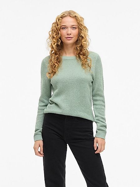 Vila Rundhalspullover VIDALO O-NECK L/S KNIT TOP- NOOS Baumwolle, regular f günstig online kaufen