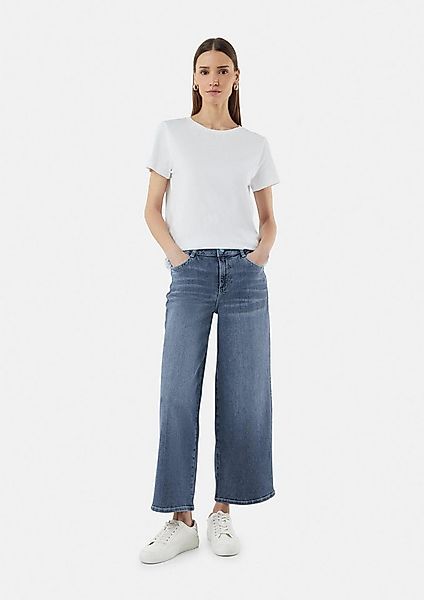 comma Weite Jeans Jeans-Hose Culotte aus Denim günstig online kaufen