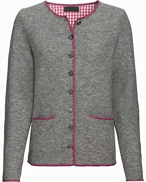 Reitmayer Strickjacke Linksstrickjacke mit Blumenstick günstig online kaufen