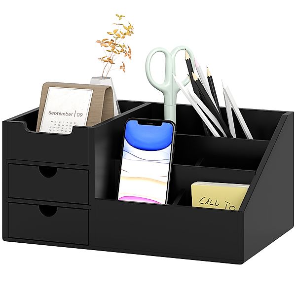 HOMCOM Schreibtisch-Aufbewahrungsbox - Schreibtischorganizer - 7 Fächer, 2 günstig online kaufen
