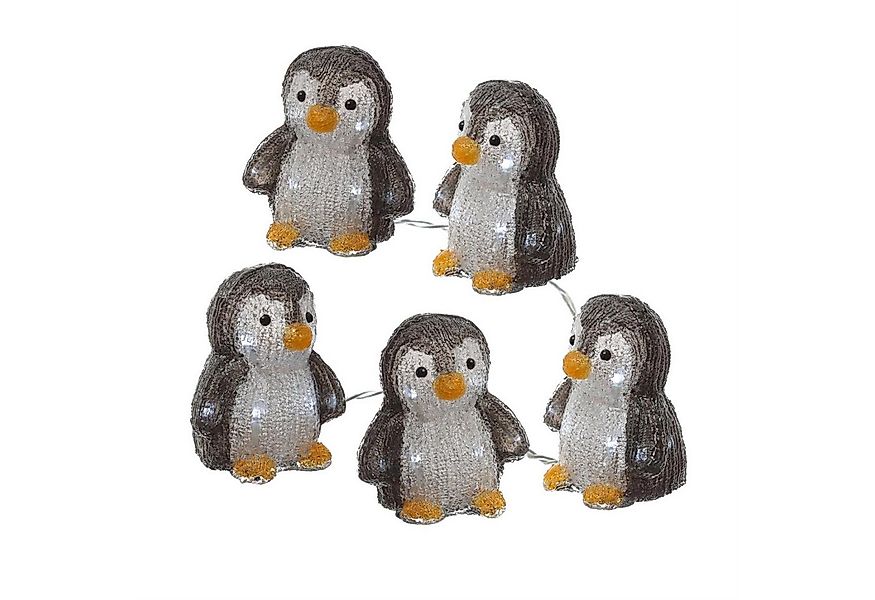 MARELIDA LED Dekofigur LED Pinguine Acrylfigur Dekofigur Pinguinbabys Weihn günstig online kaufen