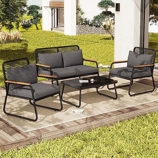 Celya Gartenlounge-Set Gartenlounges, Gartenmöbel Set mit günstig online kaufen