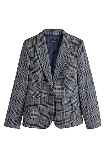 Next Jackenblazer Modellierender einreihiger Blazer mit Karos (1-tlg) günstig online kaufen