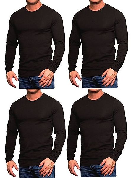 Jack & Jones Langarmshirt (4er-Pack) Basic günstig online kaufen