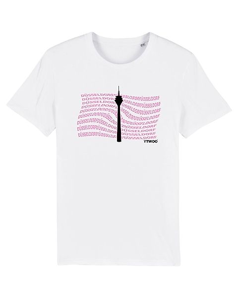 Ytwoo Unisex T-shirt Aus Bio Baumwolle | Düsseldorf Mit Rheinturm Silhouett günstig online kaufen