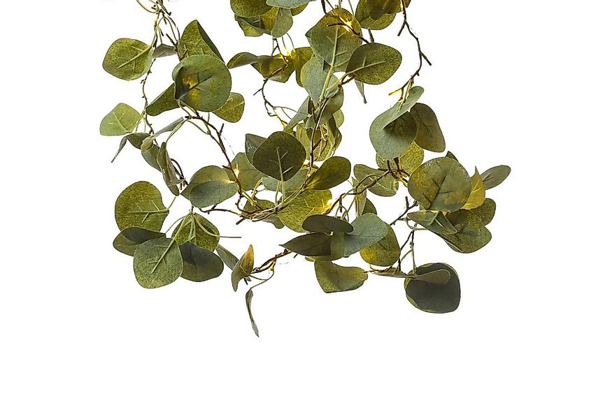 MARELIDA LED-Lichterkette Eukalyptus Batteriebetrieb Timer grüne Blätter Ti günstig online kaufen