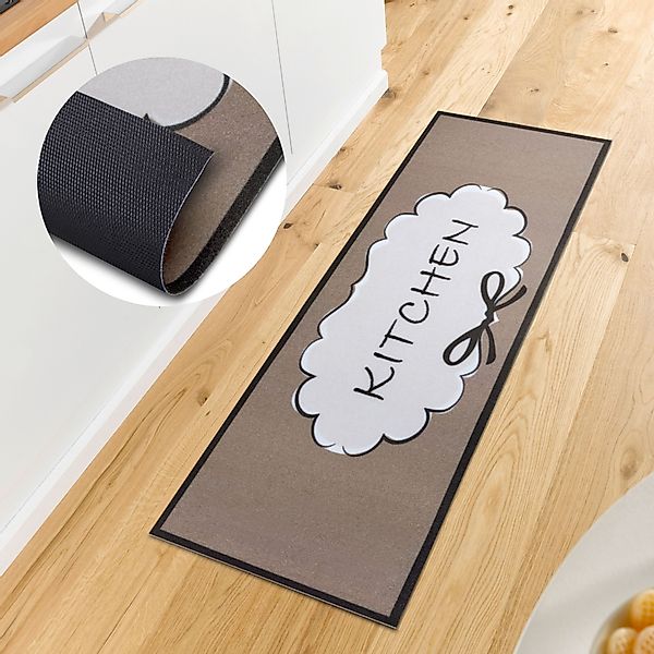 HANSE Home Küchenläufer "Kitchen Cloud" rechteckig 3 mm Höhe Läufer, Rutsch günstig online kaufen