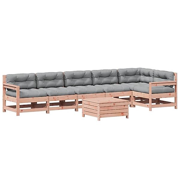 vidaXL 7-Tlg Garten-Lounge-Set mit Kissen Massivholz Douglasie 3250894 günstig online kaufen