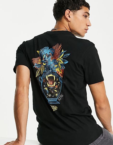 Santa Cruz – Cosmic Eyes – T-Shirt in Schwarz mit kosmischem Print-Grün günstig online kaufen
