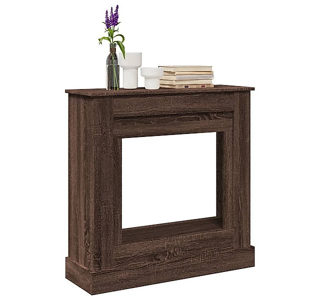 vidaXL Kaminumbauschrank Kaminumrandung Braun Eichen-Optik 90x30x90 cm Holz günstig online kaufen