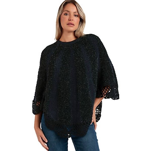 Admas  Pullover Unifarbener Poncho Romantic günstig online kaufen