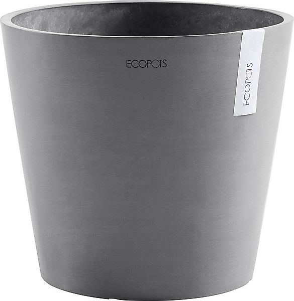ECOPOTS Blumentopf AMSTERDAM Grey, BxTxH: 40x40x35 cm, mit Wasserreservoir günstig online kaufen