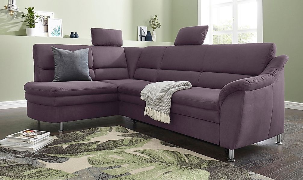 sit&more Ecksofa "Cardoso L-Form" mit Federkern, wahlweise mit Bettfunktion günstig online kaufen