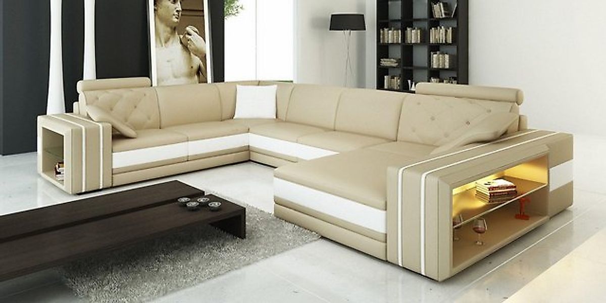 JVmoebel Ecksofa Modernes beiges Ecksofa Polstermöbel Wohnlandschaft Neu XX günstig online kaufen