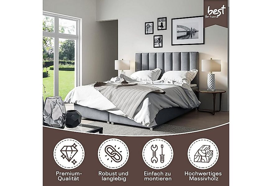 Best for Home Boxspringbett mit Bettkasten Trinity K-10 Bonellfederkern ink günstig online kaufen