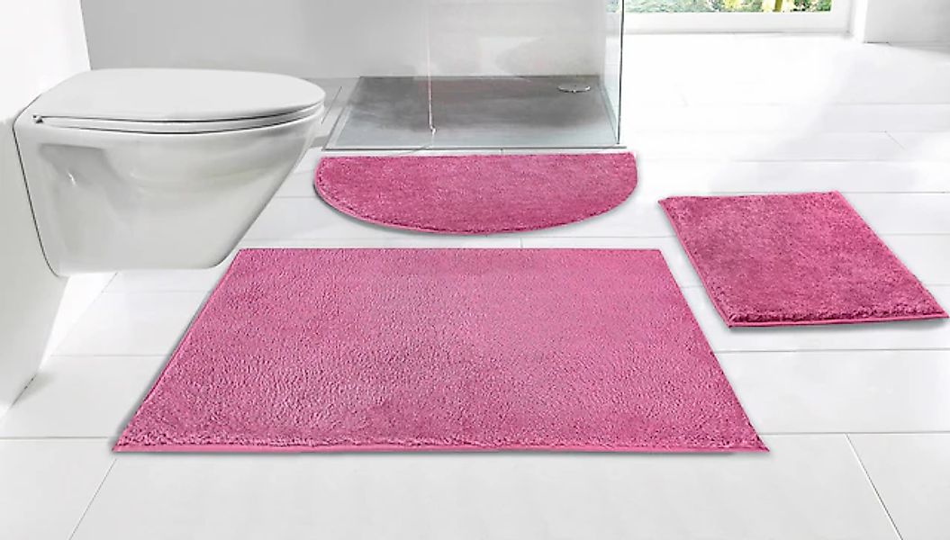 my home Badematte »Juna, Badteppich« Höhe 15 mm rutschhemmend beschichtet f günstig online kaufen