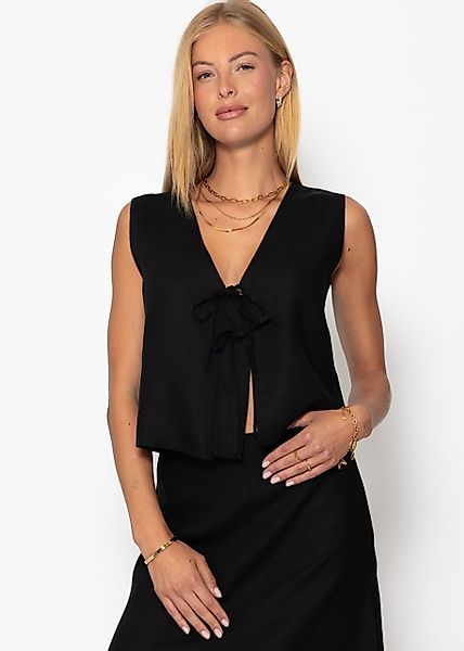 SASSYCLASSY T-Shirt Leinen Top Damen mit günstig online kaufen