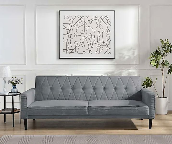 Dorel Home 3-Sitzer »Avon« Schlafsofa 213cm, Bettfunktion (110/190cm), tren günstig online kaufen