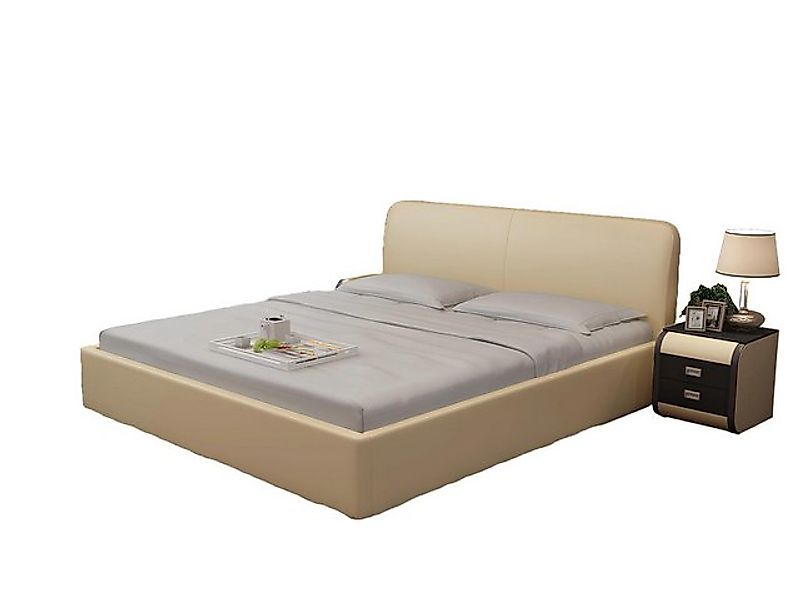 JVmoebel Bett Wasserbett Hotel Doppel Bett Betten Komplett Lederbett Polste günstig online kaufen