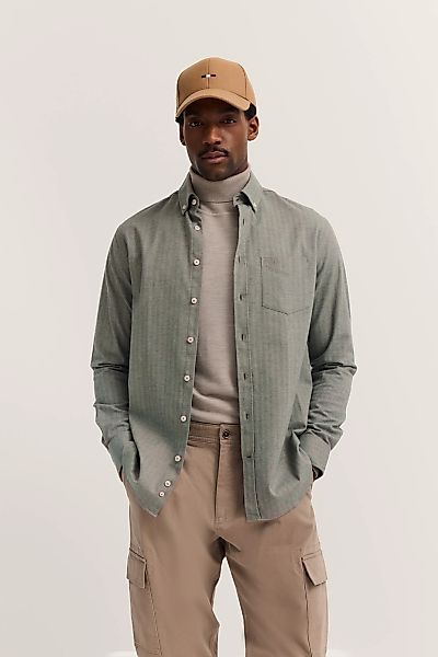 bugatti Langarmhemd "Soft Cotton", im Modern Fit mit Button-Down Kragen günstig online kaufen