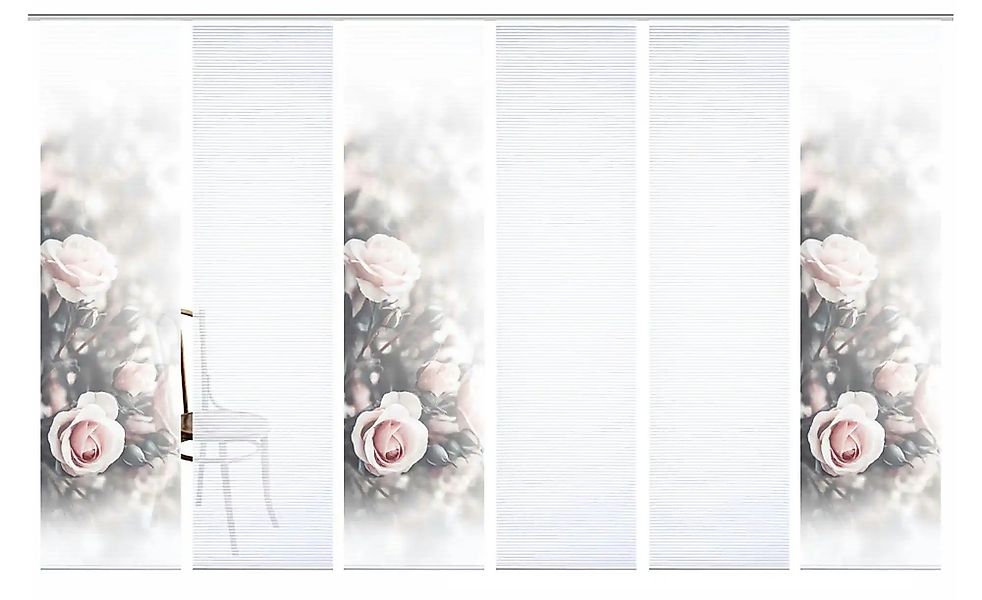 HOME in green Schiebegardine "FRONDA" Paneelwagen 6 Stk. tlg. SET DIGITALDR günstig online kaufen