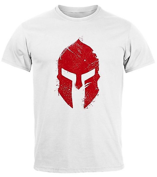 Neverless Print-Shirt Herren T-Shirt Print Sparta-Helm günstig online kaufen