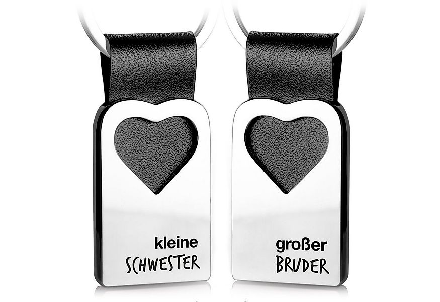 FABACH Schlüsselanhänger Leder mit Herz und Gravur - Glücksbringer Geschenk günstig online kaufen