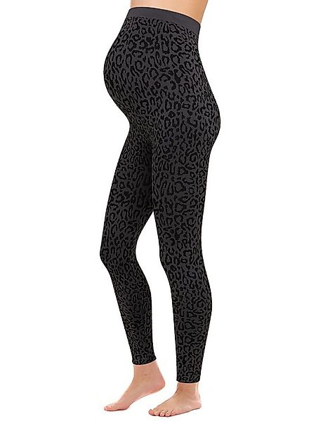 Herzmutter Umstandsleggings Leo Muster - Schwangerschaftsleggings Leopard ( günstig online kaufen