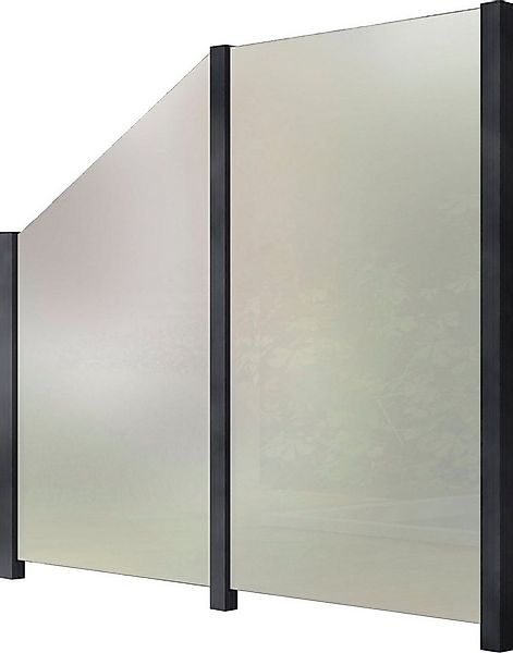 STAKET PRO Zaun, (Set), Glaszaun, Gesamtlänge: 2,29 m, 3 Pfosten günstig online kaufen