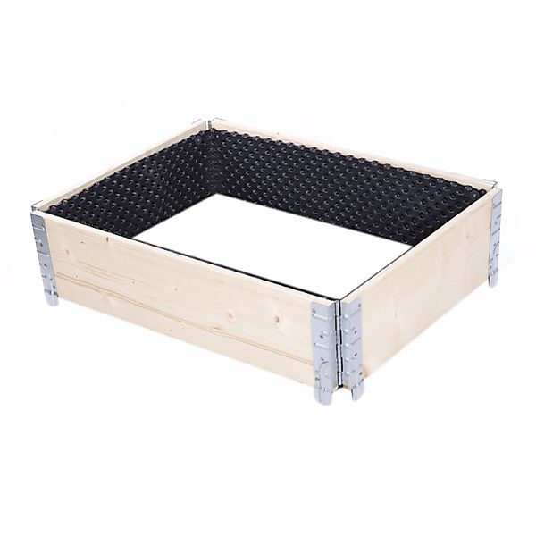 PROREGAL Hochbeetkisten GuardBox 20x80x60cm  inkl. Luftfolie Natur günstig online kaufen