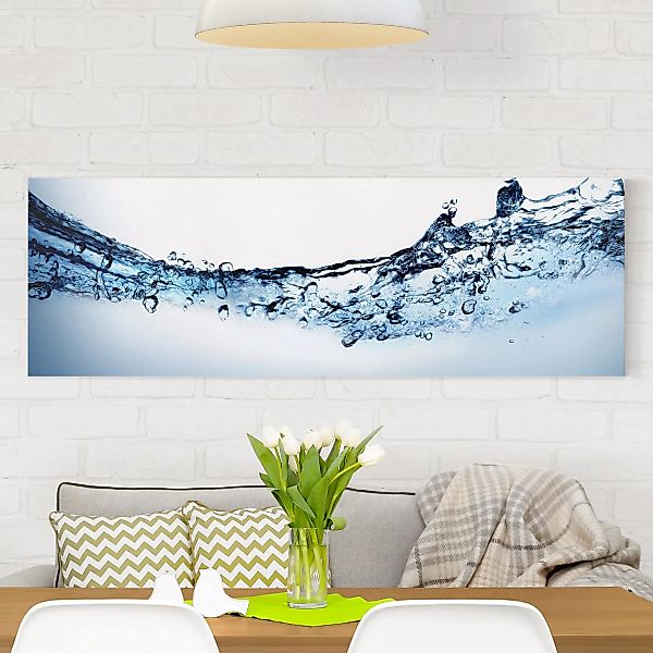 Leinwandbild Abstrakt - Panorama Fizzy Water günstig online kaufen