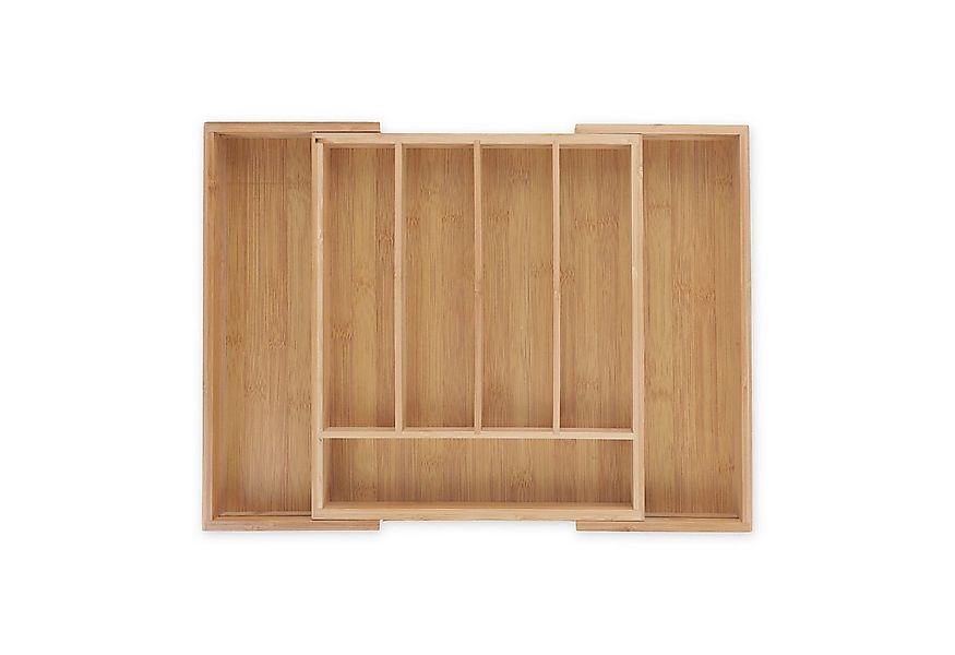 relaxdays Besteckkasten Bambus ausziehbar günstig online kaufen