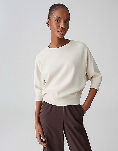 OPUS Sweatshirt Sweatshirt aus BCI Cotton mit weichem Griff Weite Passform, günstig online kaufen