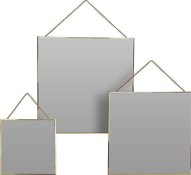 Koopman Wandspiegel Gold (3-St), Spiegel, Dekorativ, günstig online kaufen