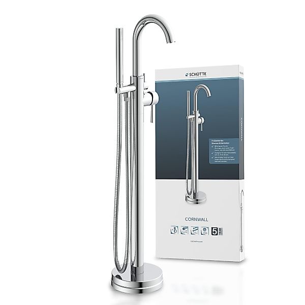 Schütte Wannenarmatur "CORNWALL" Set, freistehende Badewanne Armatur,Mischb günstig online kaufen
