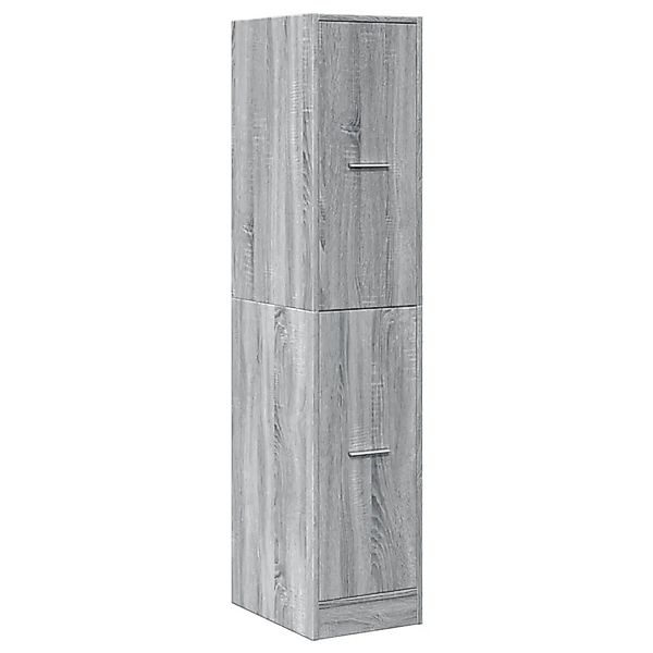 vidaXL Apothekerschrank Grau Sonoma 30x41x144,5 cm Holzwerkstoff 855174 günstig online kaufen