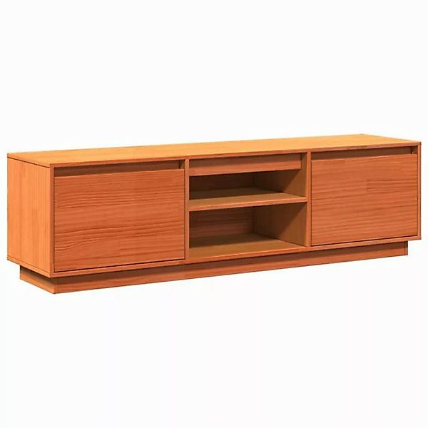 vidaXL Schrankmodule TV-Schrank Wachsbraun 140x35x40 cm Massivholz Kiefer günstig online kaufen