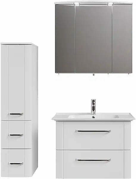 Saphir Badmöbel-Set »Serie 3006 3-teilig Keramik-Waschtisch mit Spiegelschr günstig online kaufen